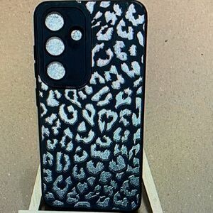 Case-Mate Black and Silver Leopard Phone Case